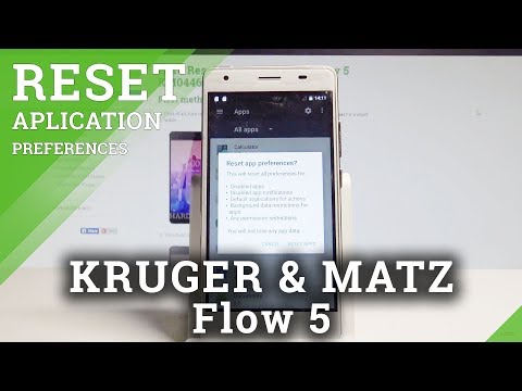 How to Reset App Preferences on KRUGER & MATZ Flow 5 - Default App Settings |HardReset.Info