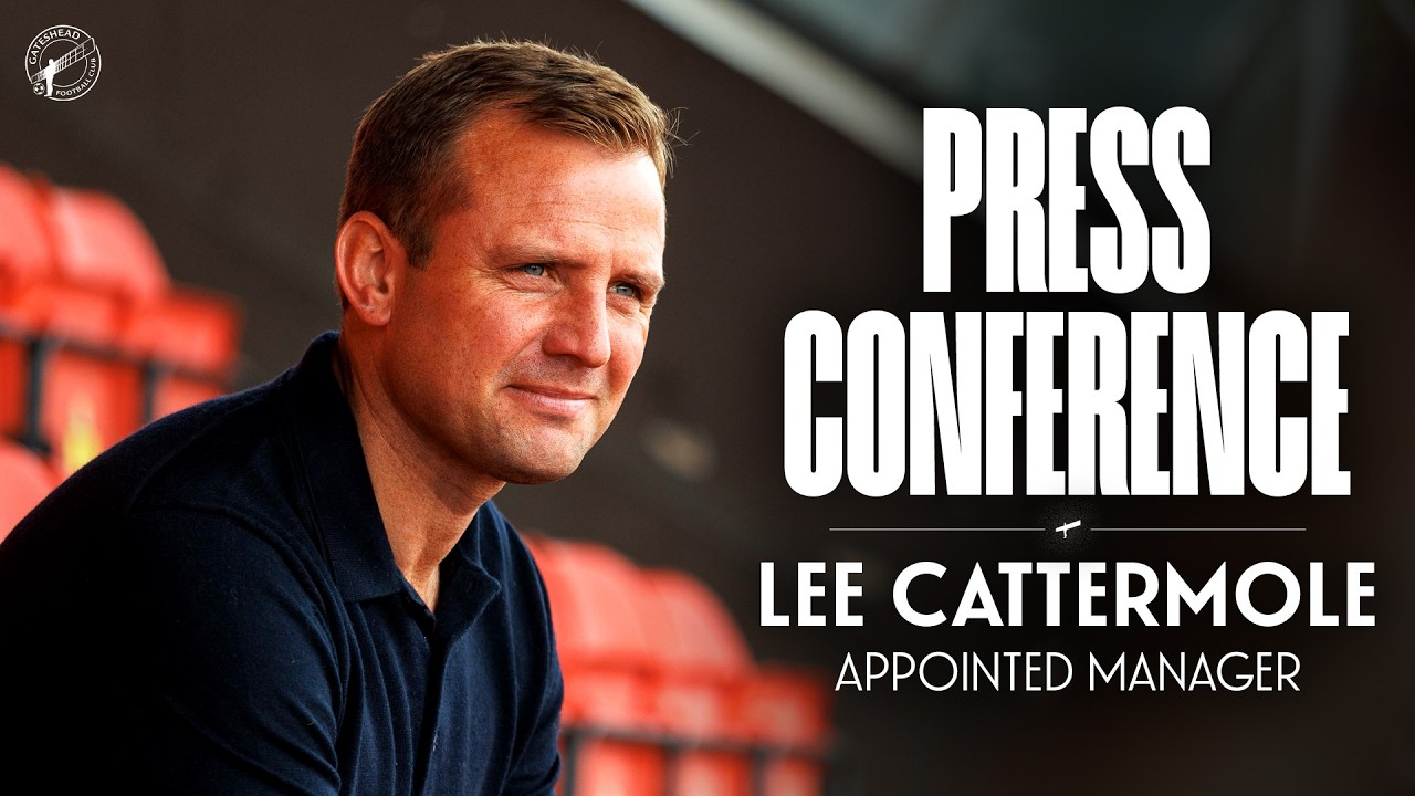 “Excited to be here!” 😄 | Lee Cattermole appointed Gateshead manager | PRESS CONFERENCE