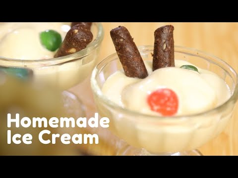 Easiest Homemade Vanilla Ice Cream With Chocolate Roll Recipe