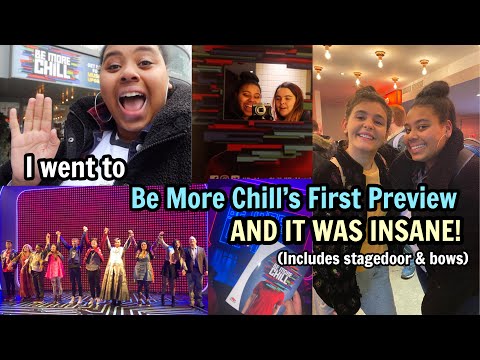 I WENT TO THE BE MORE CHILL FIRST PREVIEW IN LONDON!! includes bows, stagedoor & tears