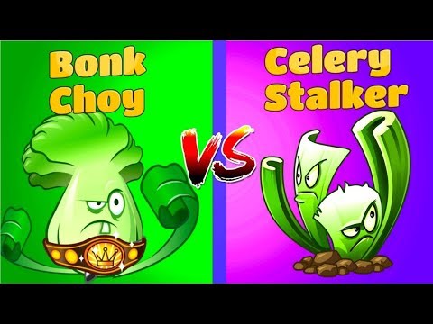 Plants vs Zombies 2 Gameplay  Bonk Choy vs Celery Stalker Primal PvZ 2