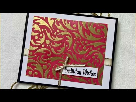 Embossing with Stencils by Karen Telfer - A Lavinia Stamps Tutorial