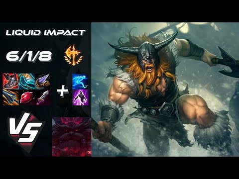 Team Liquid Impact TOP Olaf vs Ornn - NA Grandmaster Patch 25.S2.2