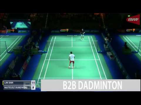 Badminton 2017 German Open R32  LIN Dan vs Mateusz DUBOWSKI