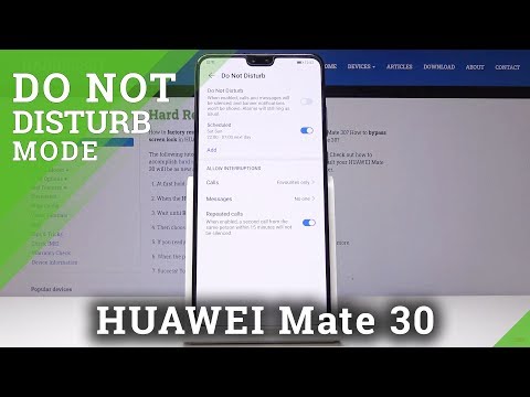 How to Use Do Not Disturb Mode in HUAWEI Mate 30 - Silent Mode