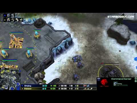 Dirtybag (t)  vs Franscar (p) - Starbow testmap with too many casters