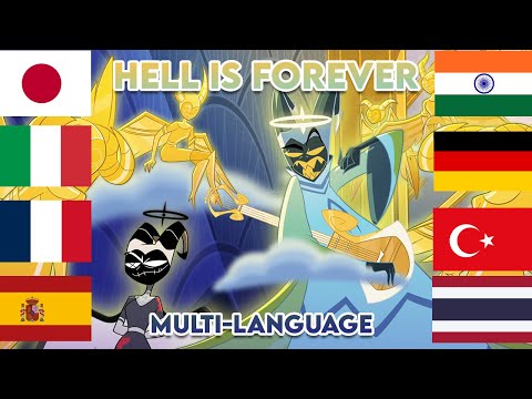 Hazbin Hotel "Hell is forever" multi language 12 languages (official dubs)