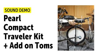 Video thumbnail for Pearl | Compact Traveler Kit | Add on Toms | Sound Demo by Drums Bonedo
