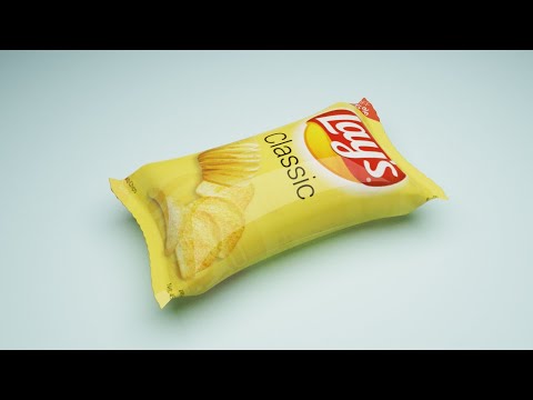 Creating Lays Chips Packet Using 3DS MAX