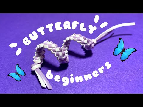 How to make the Butterfly Stitch for Beginners | Let’s Get Weavy | Lanyard, Boondoggle, Scoubidou