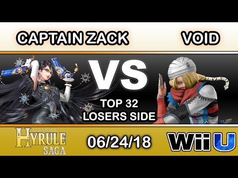 Hyrule Saga - Captain Zack (Bayonetta) Vs. CLG | VoiD (Sheik) Top 32 Winners Side - Smash 4