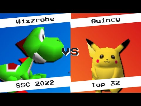 Wizzrobe (Yoshi) vs Quincy (Pikachu) - SSC22 Top 32 - SSB64