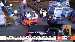 Roban 750 kilos de oro en aeropuerto de Sao Paulo al estilo La Casa de Papel