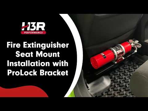 Fire Extinguisher Vehicle Seat Mount and Bracket Installation from H3R Performance- Updated