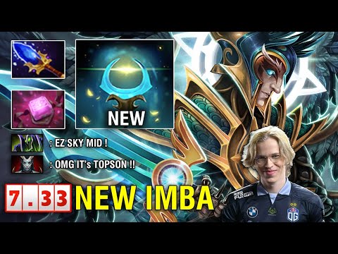 Brutal Damage 7.33 TOPSON Try [Skywrath Mage] Mid Create Meta Phylactery + Aghs Scepter Dota2
