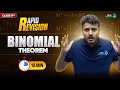 Binomial Theorem CBSE Class 11th Maths Full Chapter In Mins Rapid Revision Series