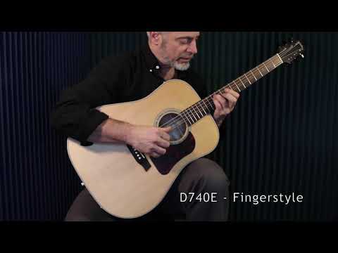 Пример звучания электроакустической гитары Walden D740E