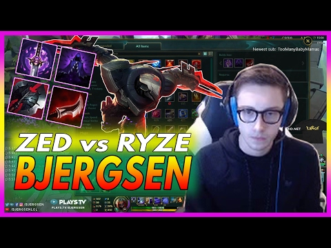 390. Bjergsen Zed vs Ryze Mid - February 8th, 2017 - Patch 7.3 Season 7