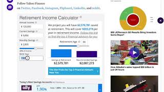 Trying out the SmartAsset.com Retirement Calculator