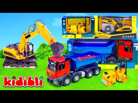 Oyuncak Kepçe Yolu Tamir Ediyor! 🚧 Oyuncaklar İnşaat Araçları | Çocuk Videoları | Kidibli