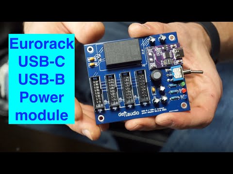 Eurorack USB-C and USB-B Power Supply
