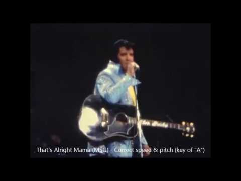 Elvis - Speed & Pitch Comparison