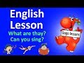English Lesson 3 - What are they? Can you sing? Action verbs | ENGLISH FOR CHILDREN