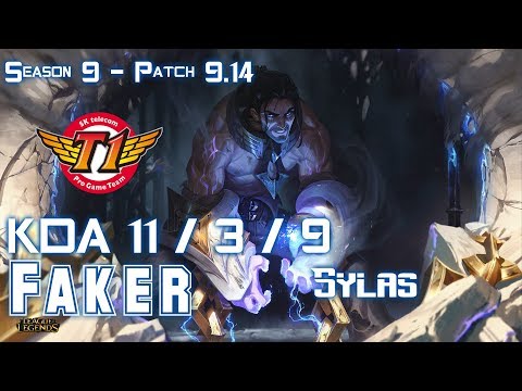 SKT T1 Faker SYLAS vs QIYANA Mid - Patch 9.14 KR Ranked