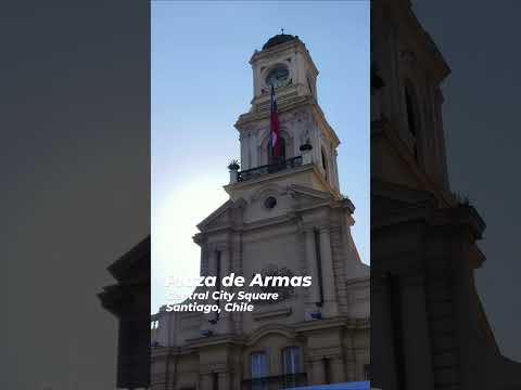 सेंटियागो का मुख्य चौक | Plaza de Armas - Central City Square, Santiago, Chile #travel #sudamerica