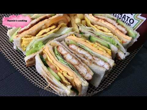 Chicken Tikka Club Sandwich by yasmin's cooking Video