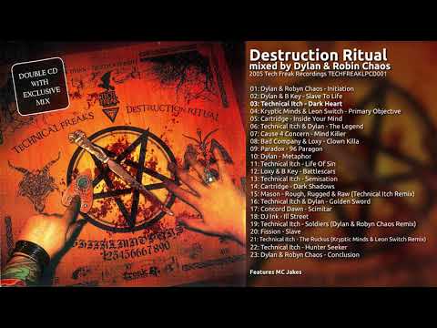 Destruction Ritual mixed by Dylan & Robyn Chaos (2005 Tech Freak Recordings TECHFREAKLPCD001)
