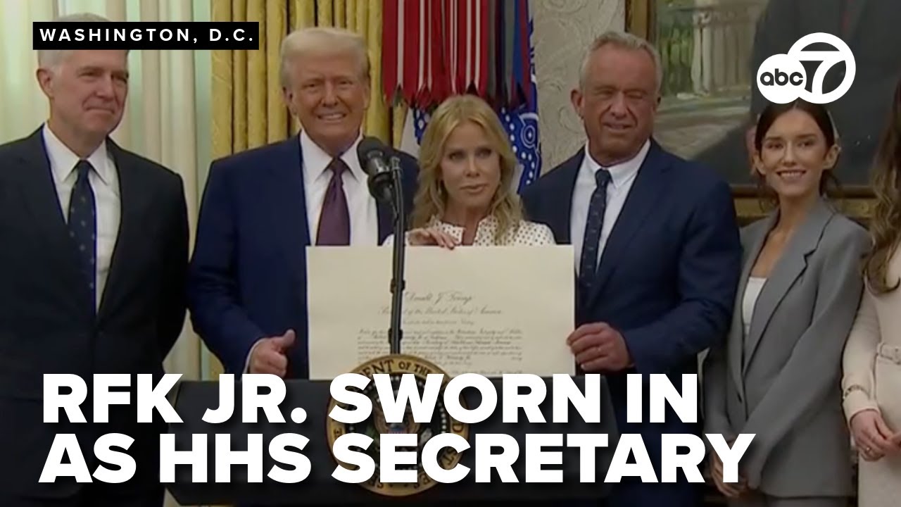 President Trump swears in Robert F. Kennedy Jr. as U.S. Health and Human Services Secretary