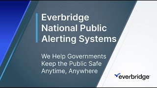 National Public Warning Systems — Everbridge Mass Notification