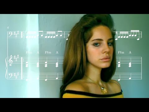 Cello & Piano Sheet Music (Bass Clef Instruments) Lana Del Rey - Video Games [trombone/Bassoon/Tuba]