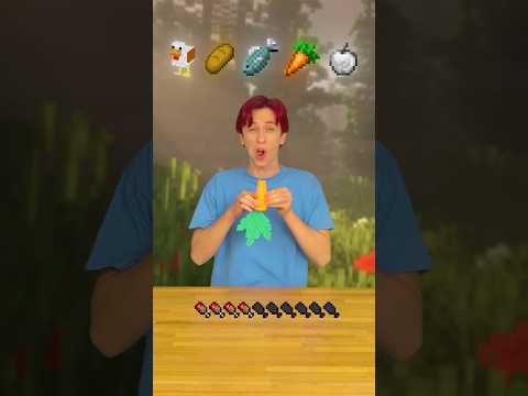 Minecraft Food in real life 🍗 #minecraft