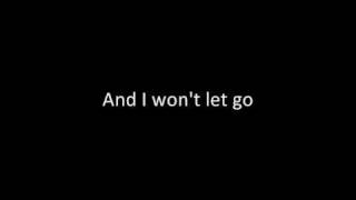 I wont let go