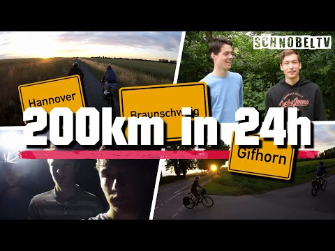 Mit dem Fahrrad in 24h 200km fahren 🚲 | SchnobelTV