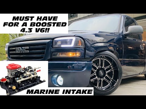 Marine intake manifold install on a vortec 4.3 V6… Budget drift truck build EP | 9