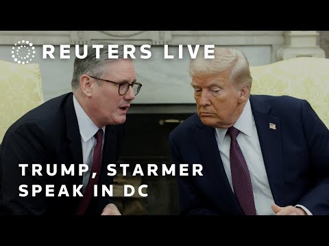 LIVE: British Prime Minister Starmer, US President Trump speak at White House