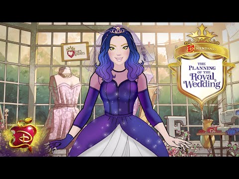 A Dress Fit for a Queen 👰  | Mal and Ben's Royal Wedding | Descendants