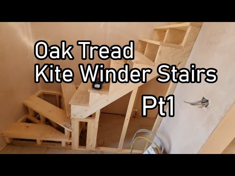 Kite winder stair build Pt1 - building the main framework