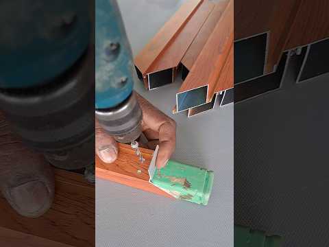 aluminium Fabrication work trick #trending #diy #carpentry #diywood #aluminium #shorts #tools #wood