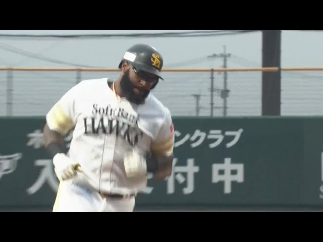 【ファーム】一軍初昇格へアピール!! ホークス・ホーキンス 同点のソロホームラン!!  2023年6月13日 福岡ソフトバンクホークス 対 阪神タイガース