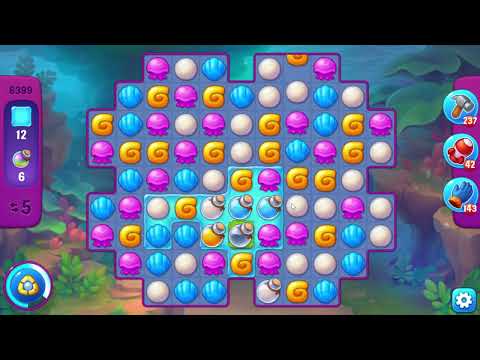 Fishdom 6399 Super Hard Level - 17 moves - NO BooSTERS