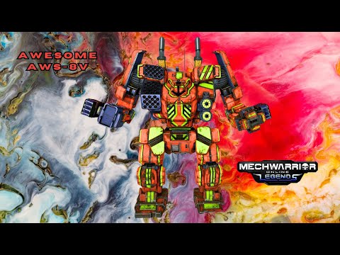 MWO: Awesome AWS-8V - Where ice preserves the 5 wrecks & fire explains how it got there