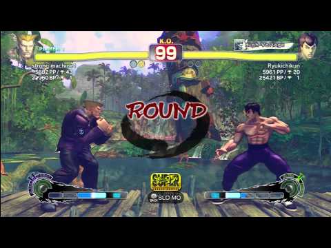 strong machine 1 (Guile) vs Ryukichikun (Fei Long)