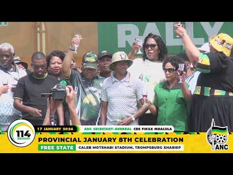 [WATCH LIVE] ANC Provincial January 8th Celebration, Free State.