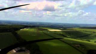 preview picture of video 'Landing at Compton Abbas (EGHA) in G-ROLY on 19/06/2012'