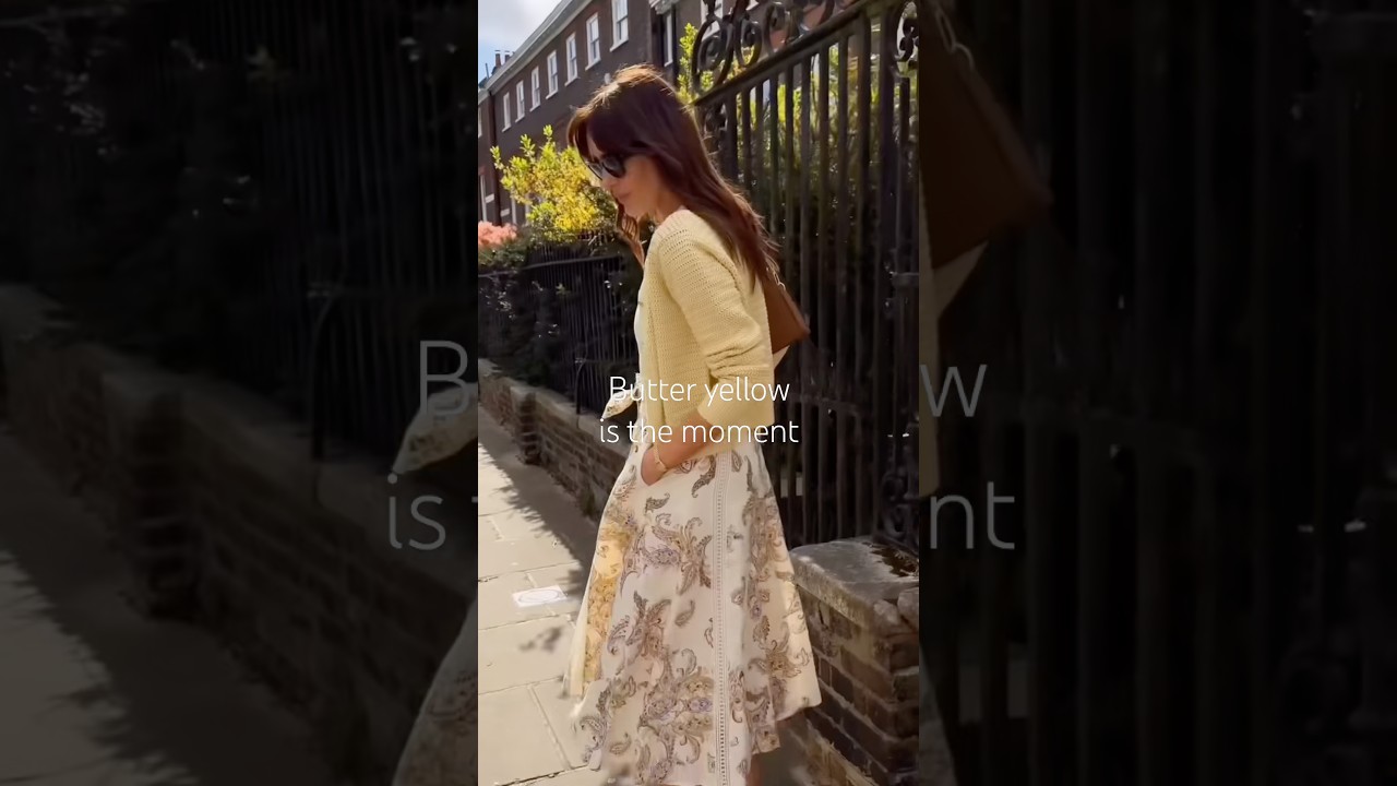 Matching the Summer sun with my butter yellow cardi and dress