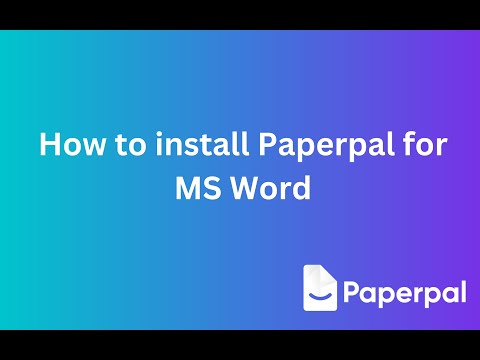 How to install MS Word add-in?